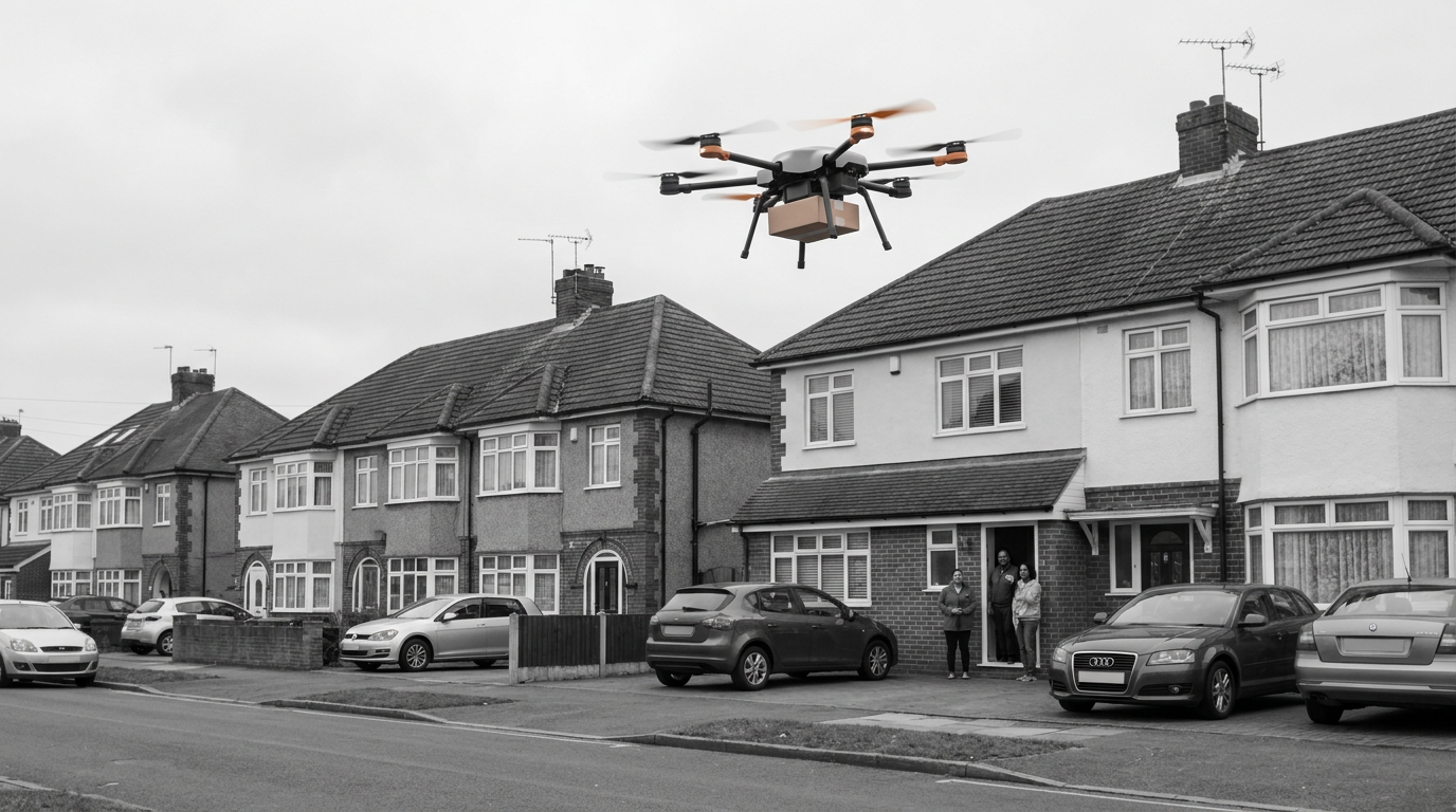 Amazon İngiltere'de Drone Teslimat Başlattı