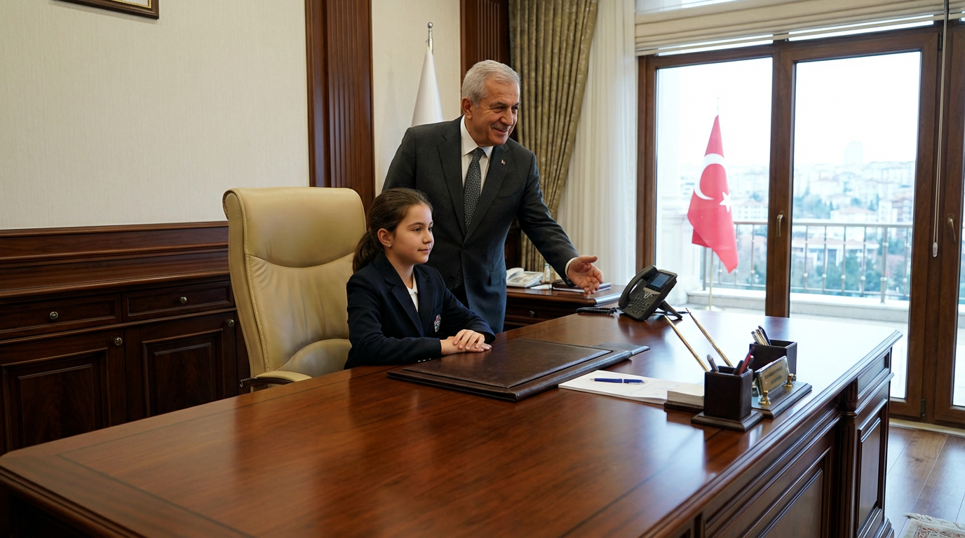 Özgür Özel 23 Nisan'da koltuğunu Elisa Dok'a verdi