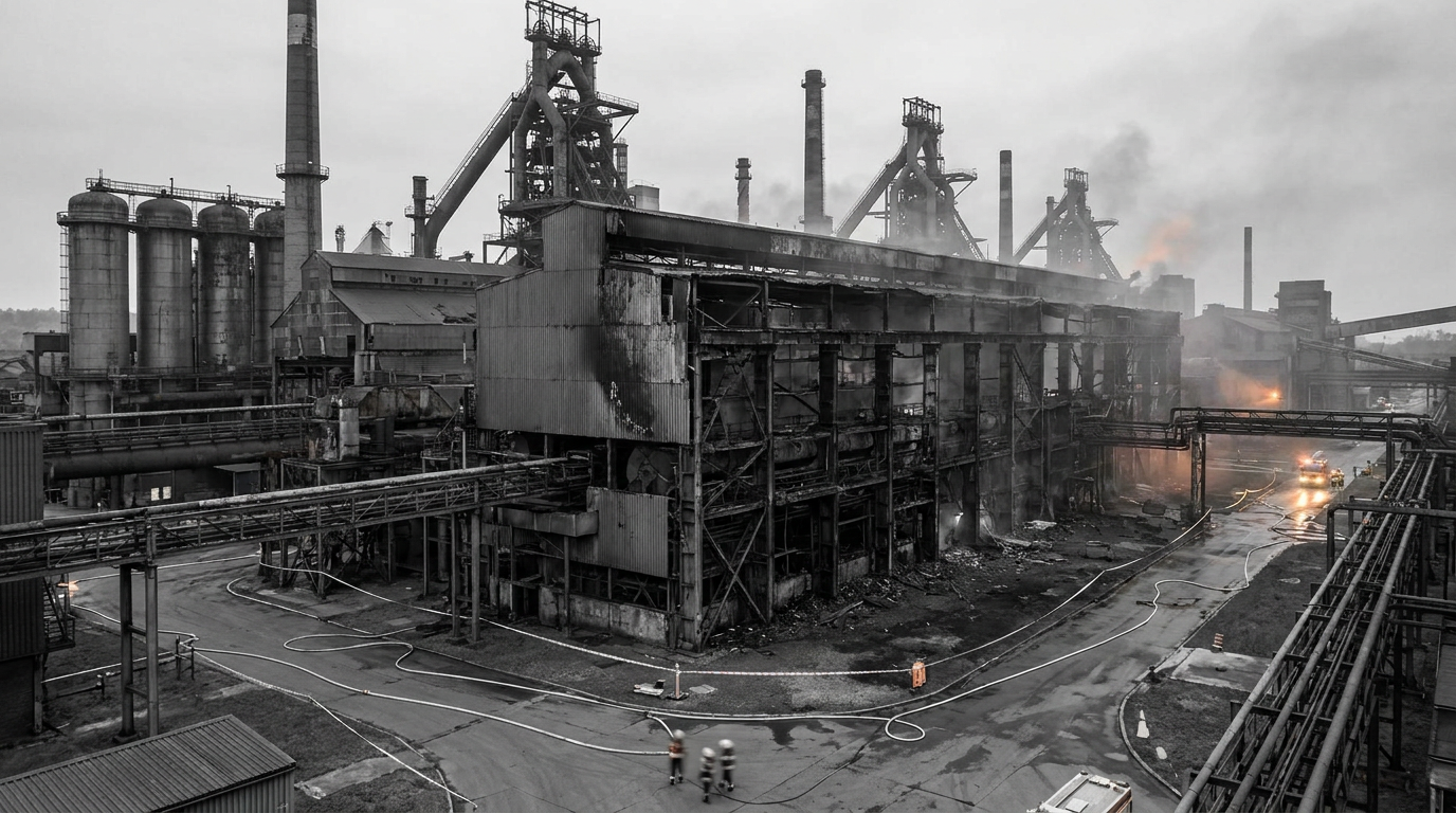 Tata Steel Fire Damages Production Line