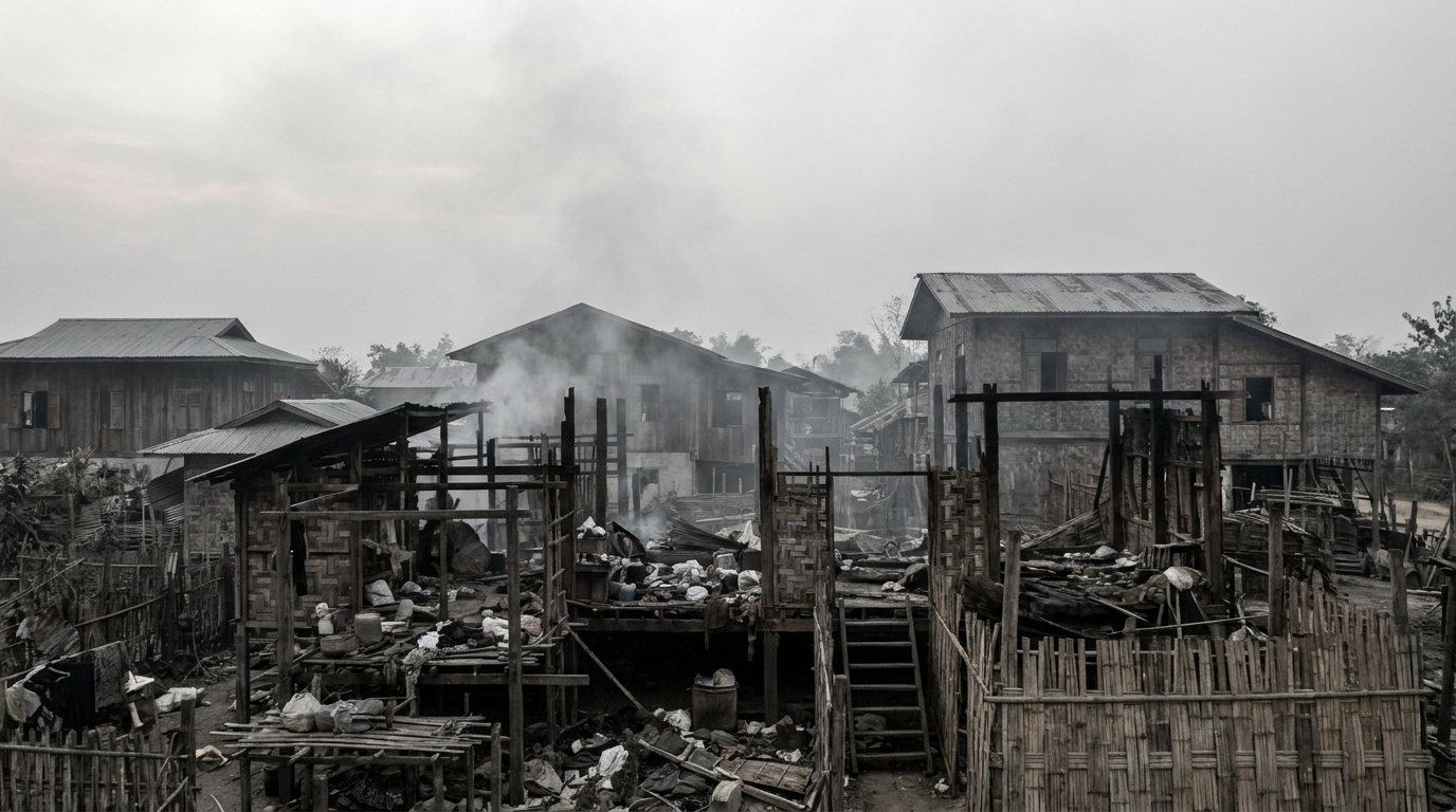 Explosion Kills Dozens in Myanmar Village
