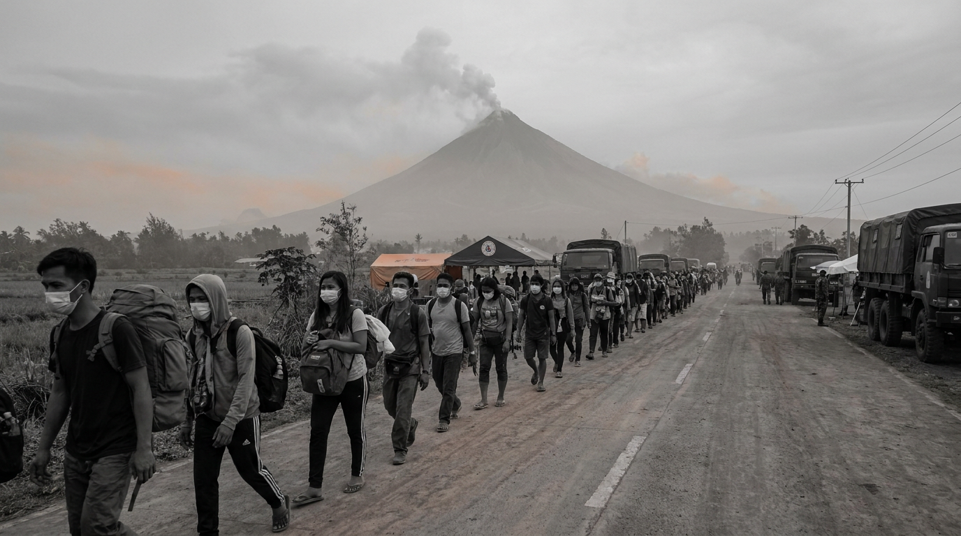 Mayon Yanardağı Faaliyeti: Filipinler'de Binlerce Kişi Tahliye Edildi