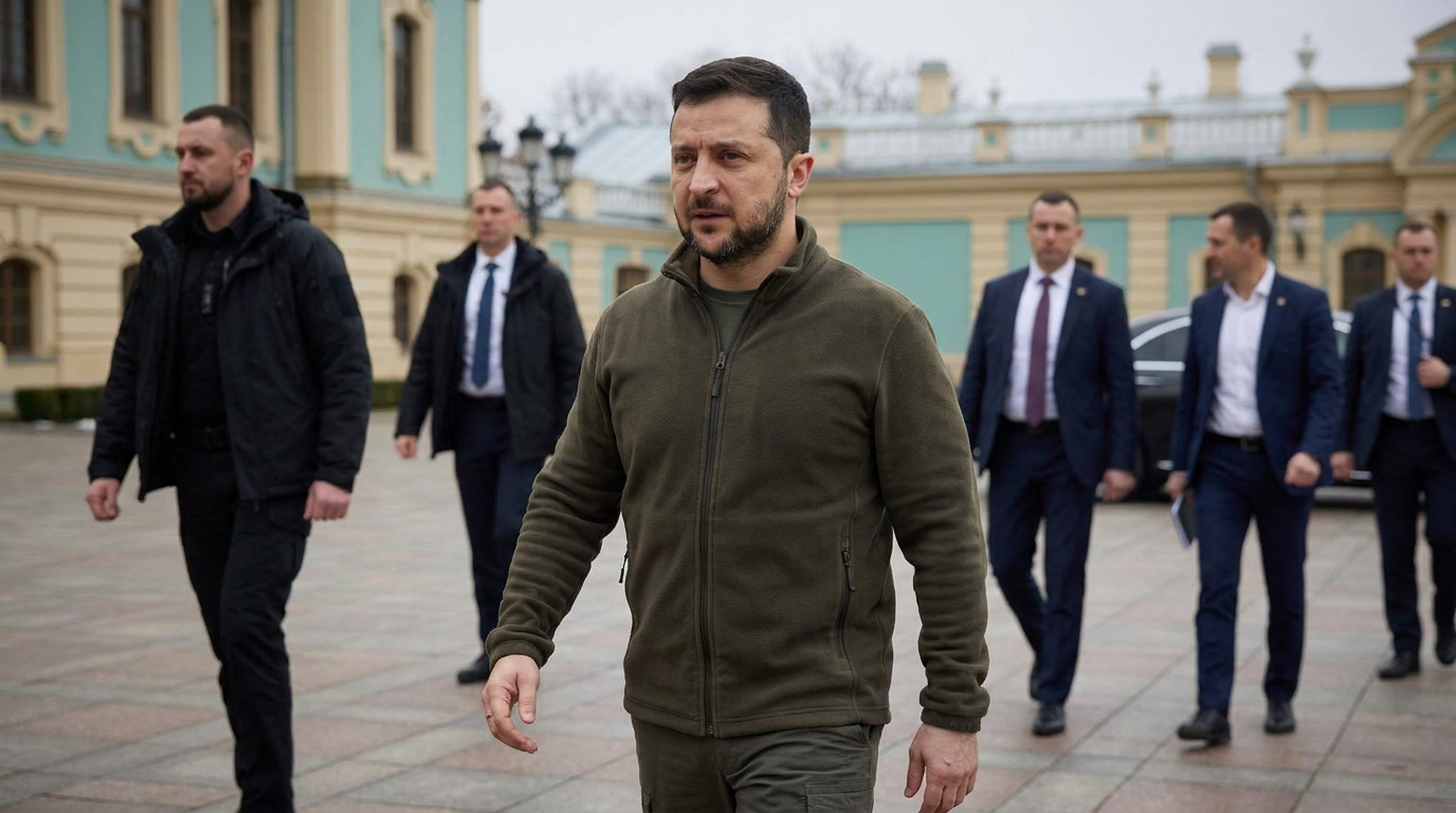 Zelensky Meets E3 Leaders After Chornobyl Drone Strike