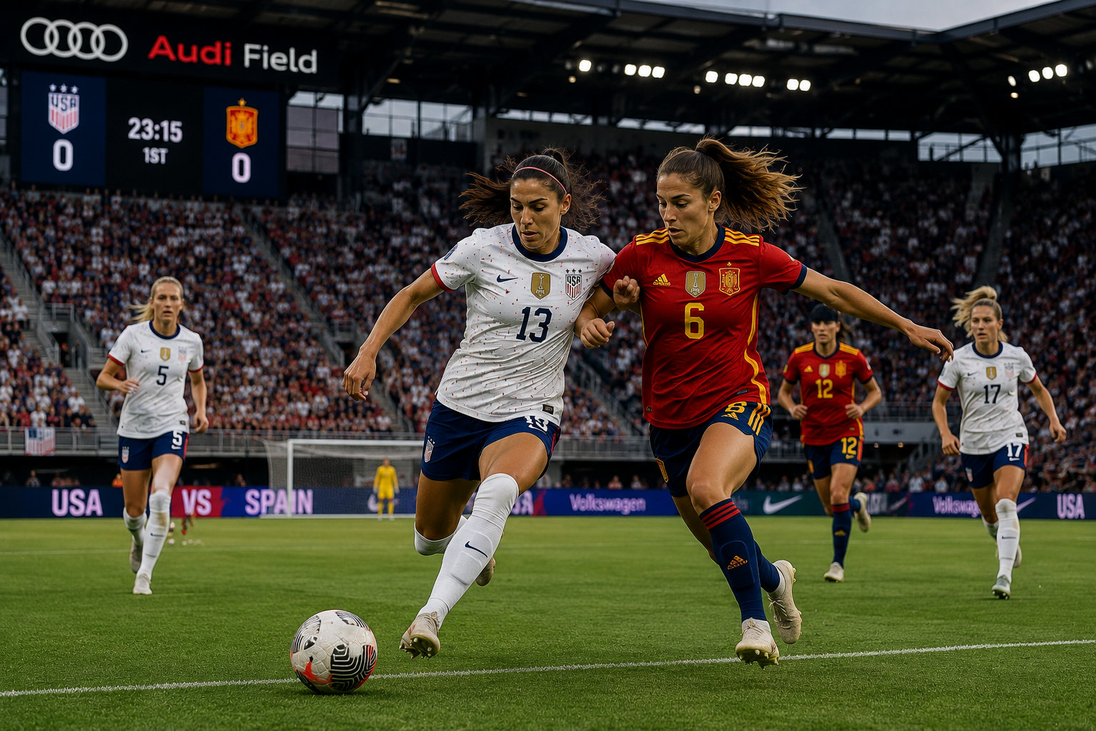 USWNT Sets Spain Friendly at Audi Field in D.C. This Fall