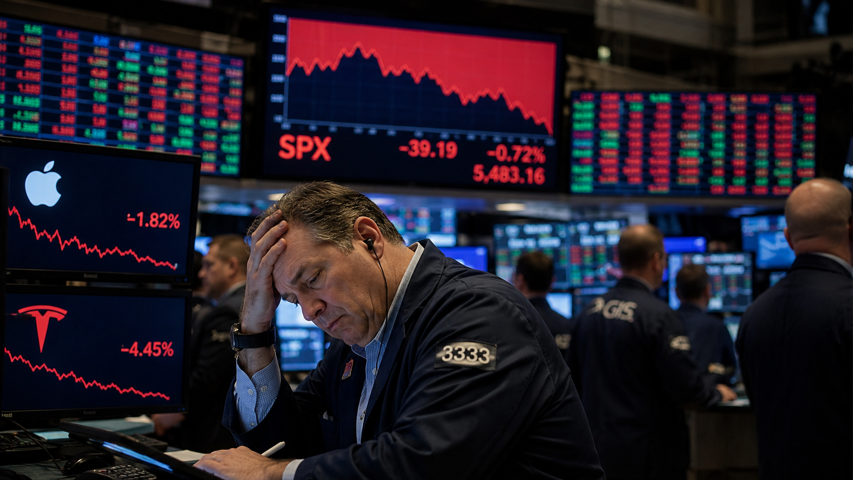 S&P 500 slips as Apple, Tesla cap chip-stock rally