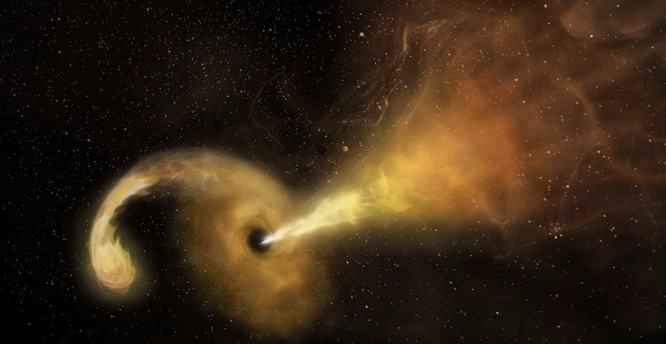 Wandering black hole raises merger questions after flare