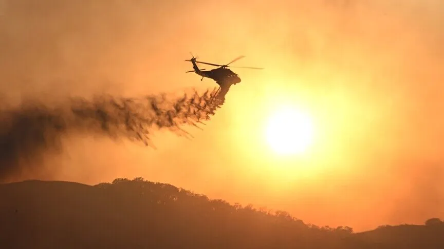 ABD’nin Utah eyaletinde yangın söndürme helikopteri düştü
