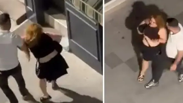 Sokak ortasında dehşet: Kadının yardım çığlıkları kamerada