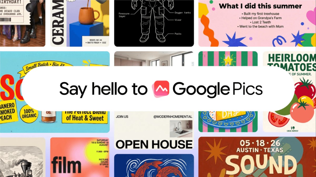 Google, yapay zeka destekli tasarım aracı Google Pics'i kullanıma sundu