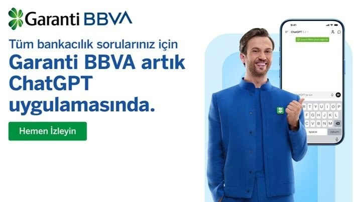 Garanti BBVA, ChatGPT entegrasyonu ile bilgi erişim hizmetini başlattı