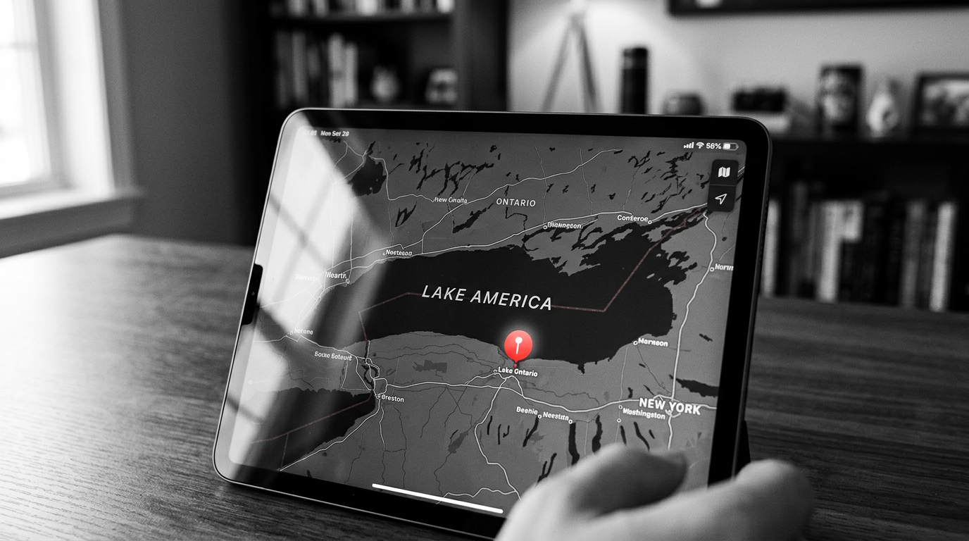 Apple Maps Renames Lake Ontario to 'Lake America' Amid Tariff Spat