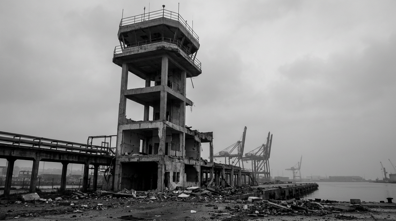 Chabahar port tower collapses after strikes