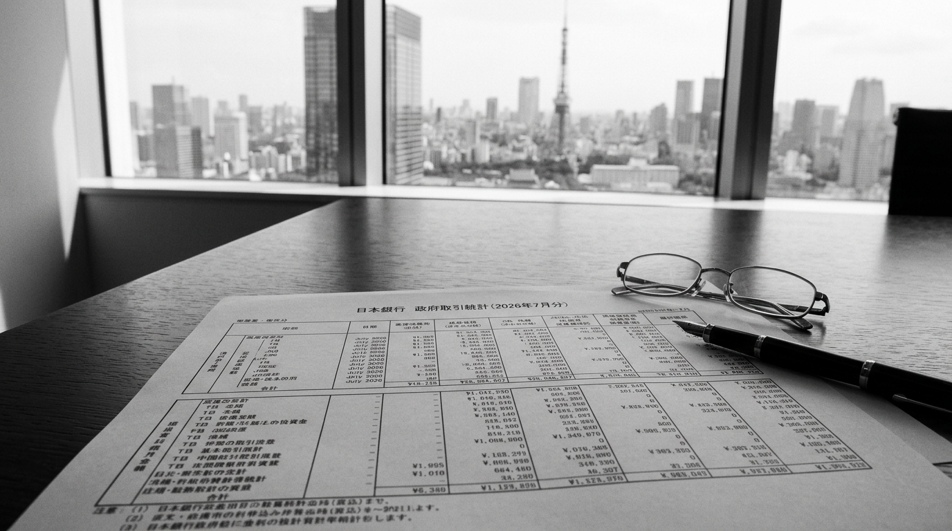 Japonya Merkez Bankası Temmuz 2026 işlem verisi