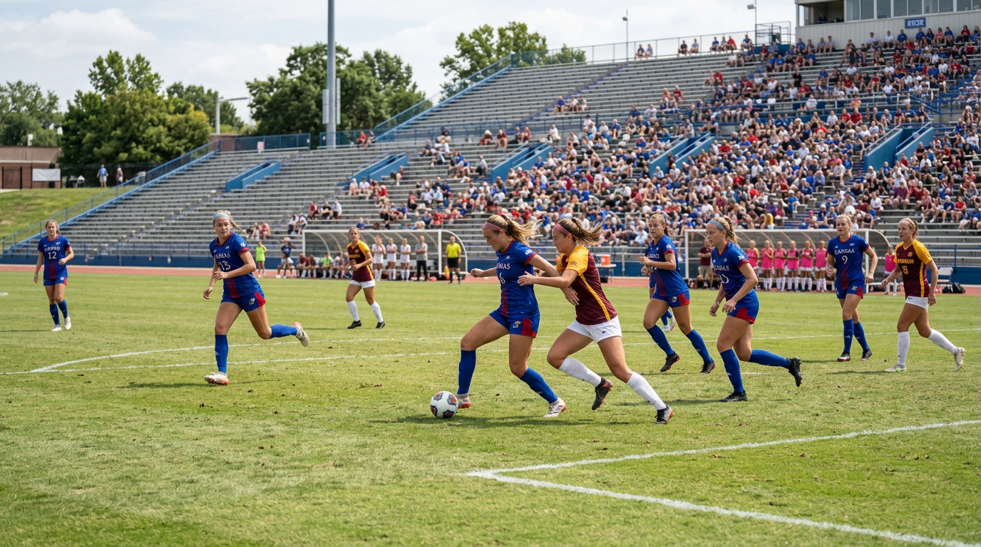 Kansas Soccer Secures First Big 12 Victory Over Arizona State