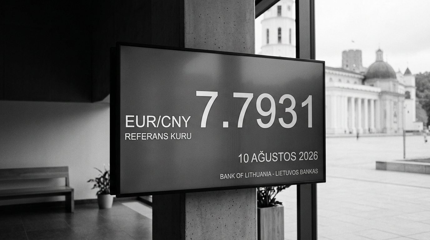Litvanya Merkez Bankası EUR/CNY referans kurunu 7,7931 olarak açıkladı