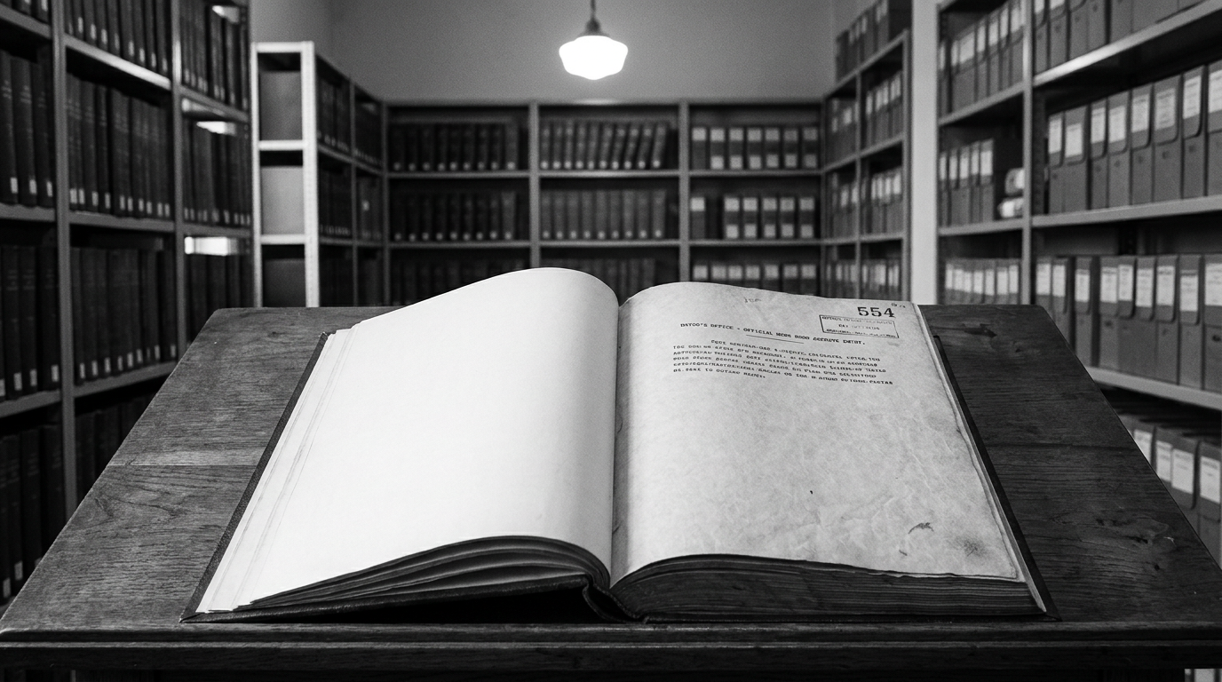 Mayor’s Office lists item in official News Room archive — Page 554