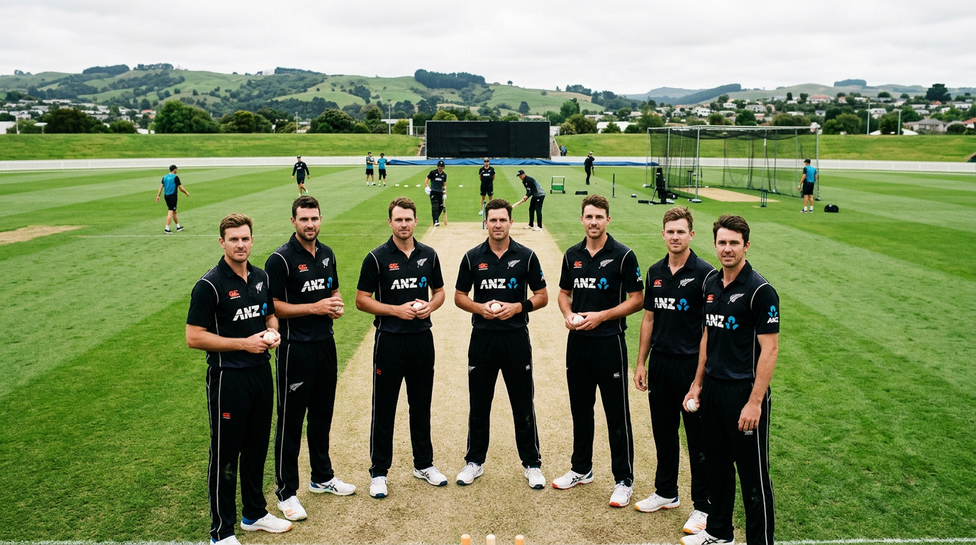 New Zealand Names Pace-Heavy Squad for India T20Is