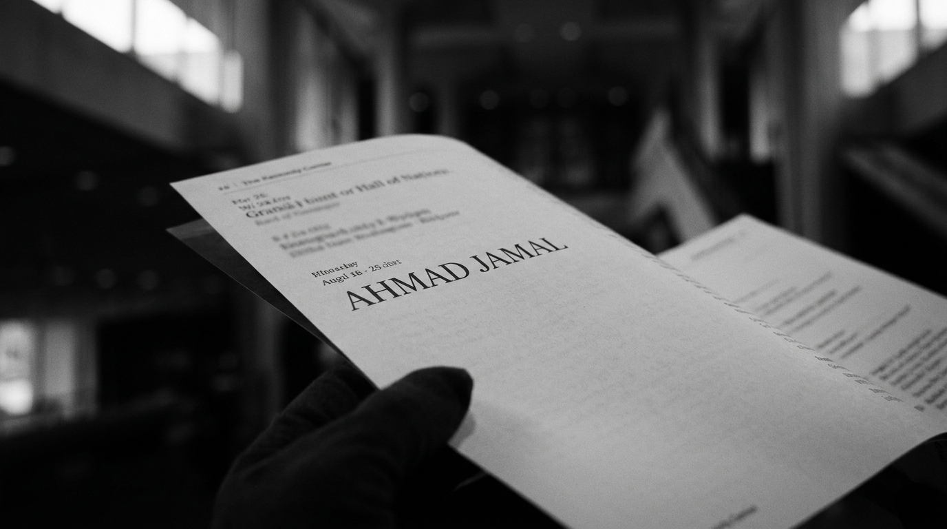 Ahmad Jamal listed on Kennedy Center program page