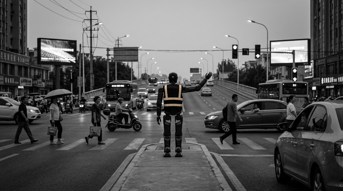 Çin'de insansı robotlar trafik yönetiyor: Yeni bir dönem