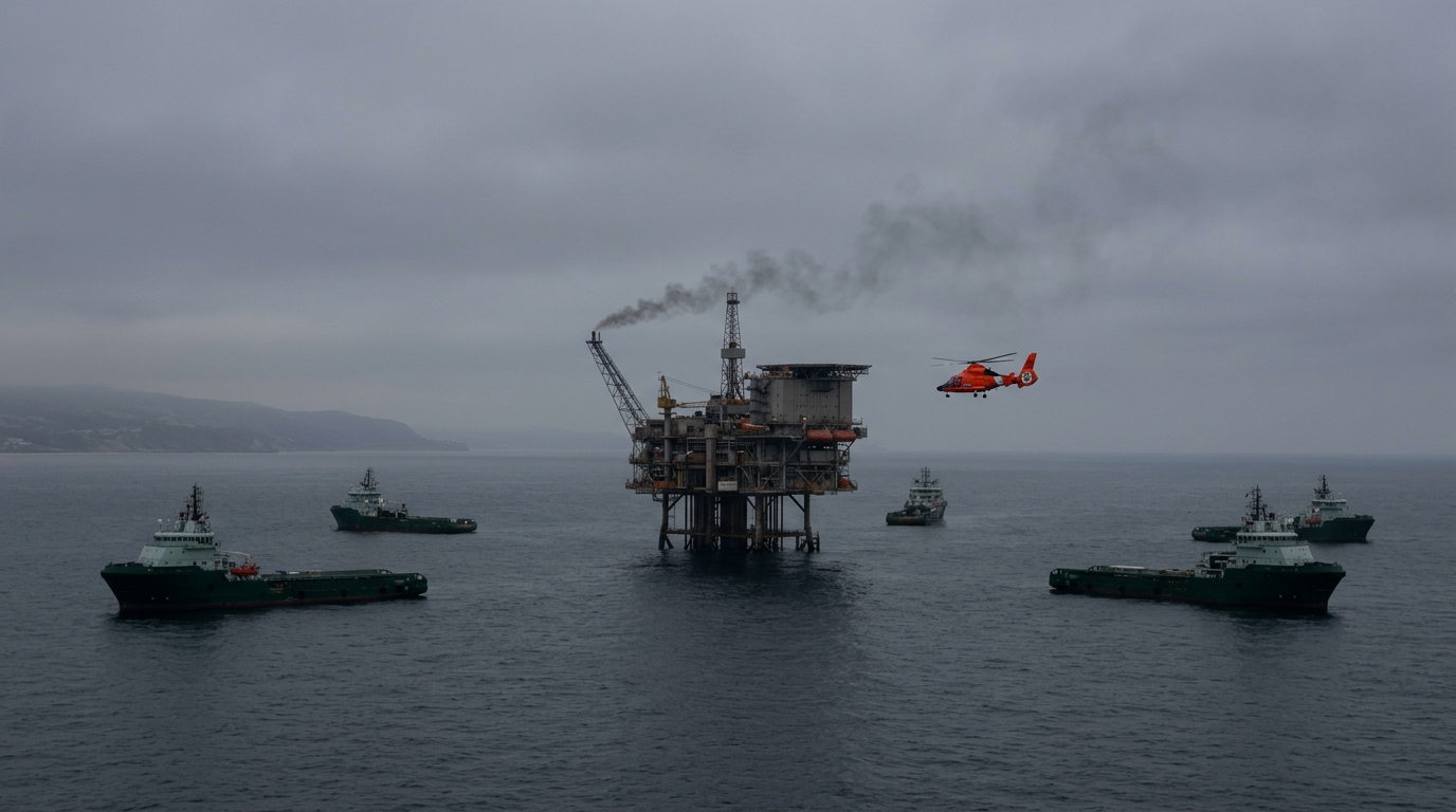 Kaliforniya Açıklarındaki Petrol Platformu Yangını Kontrol Altında