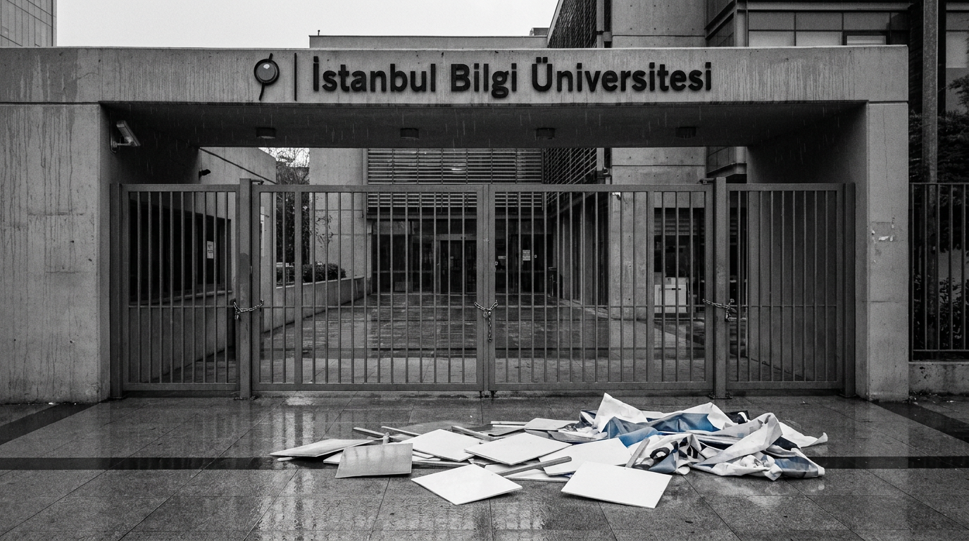 İstanbul Bilgi Üniversitesi Kapatıldı: Öğrenciler Protesto Etti