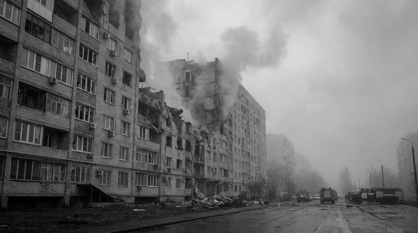 Russian Strikes Kill 5 Across Ukraine, Officials Say