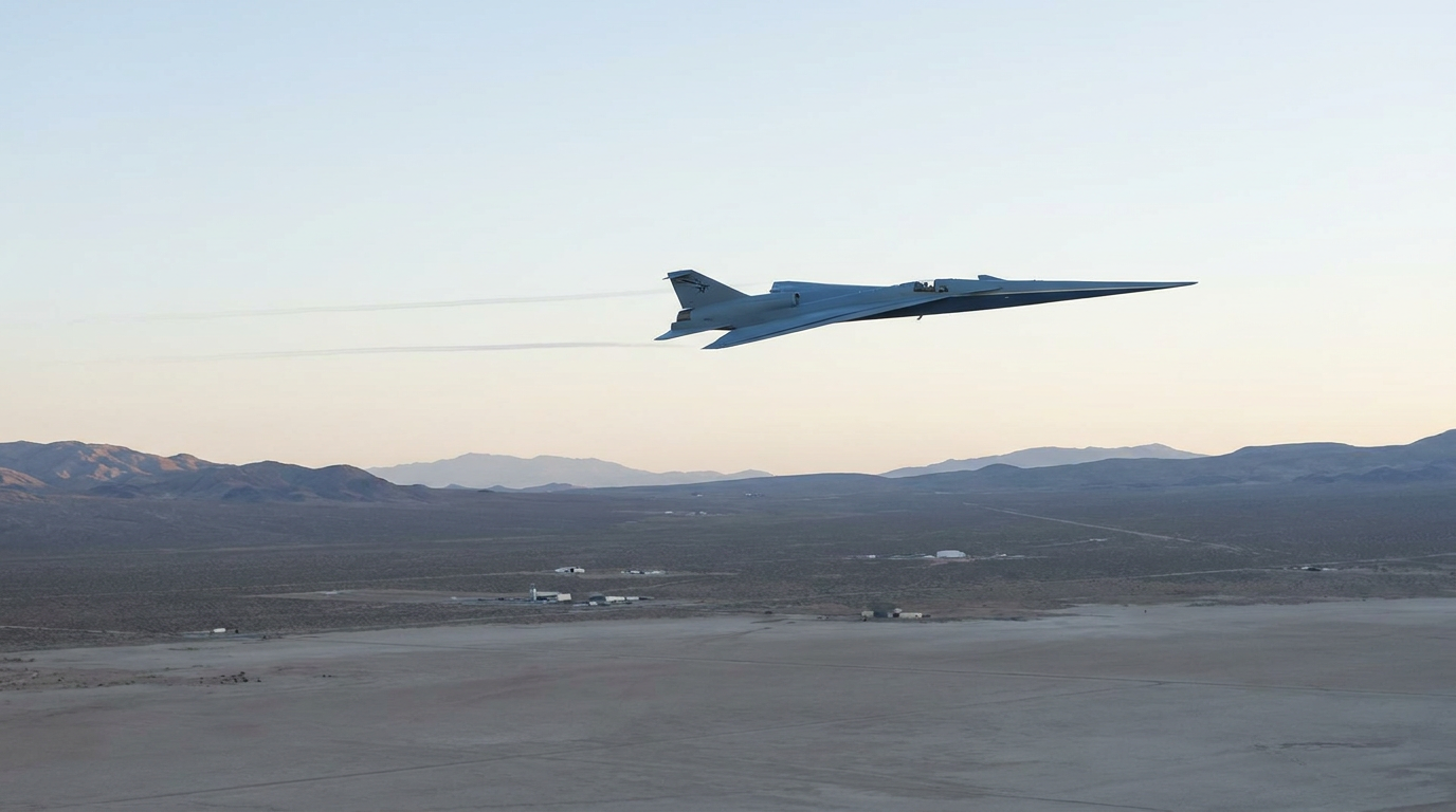 NASA'nın X-59 Uçağı Ses Bariyerini Sessiz Aşıyor