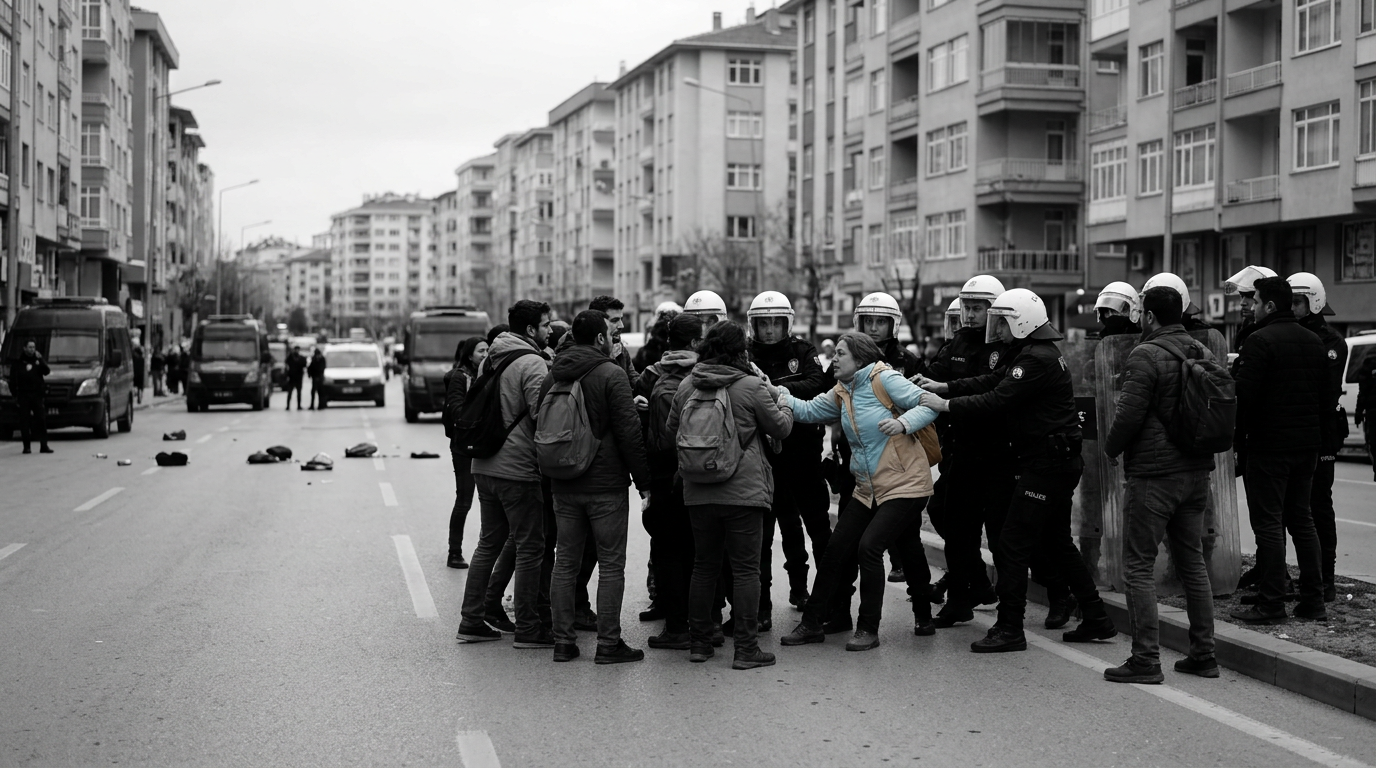 Özel sektör öğretmenlerine Ankara'da sert polis müdahalesi