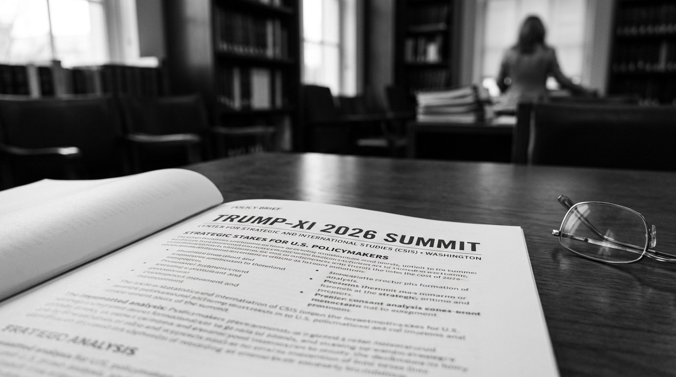 CSIS flags stakes of a potential Trump-Xi 2026 summit