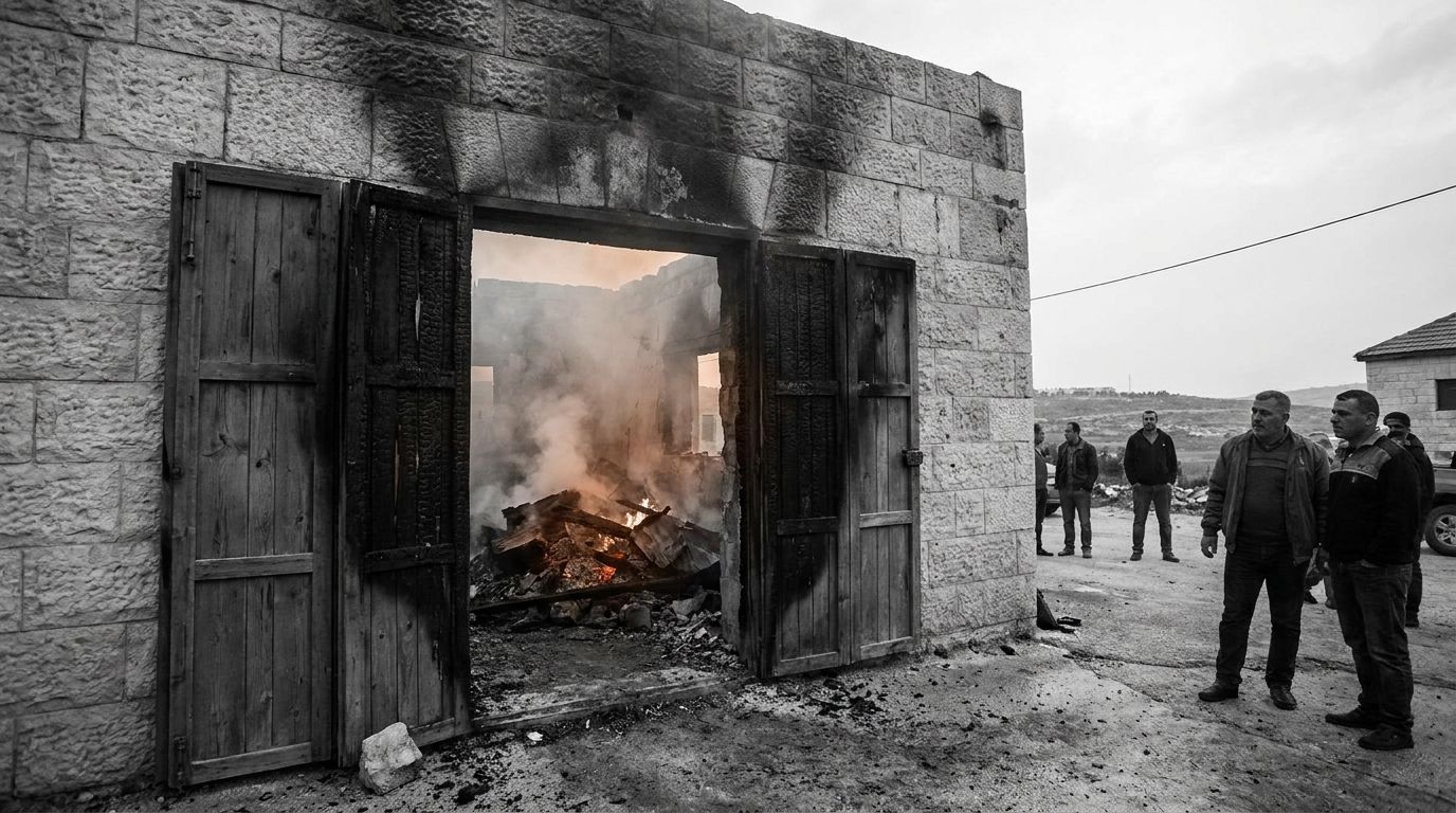 Batı Şeria'da yerleşimci saldırıları arttı, cami kundaklandı