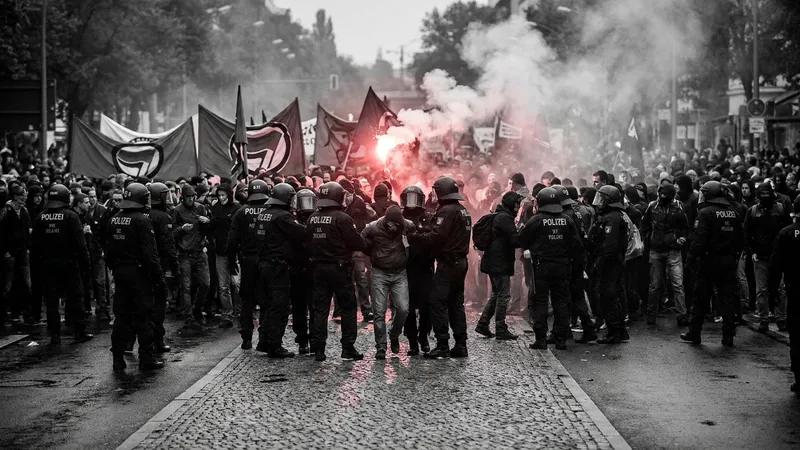 Berlin'deki 1 Mayıs Gösterisine Polis Müdahalesi