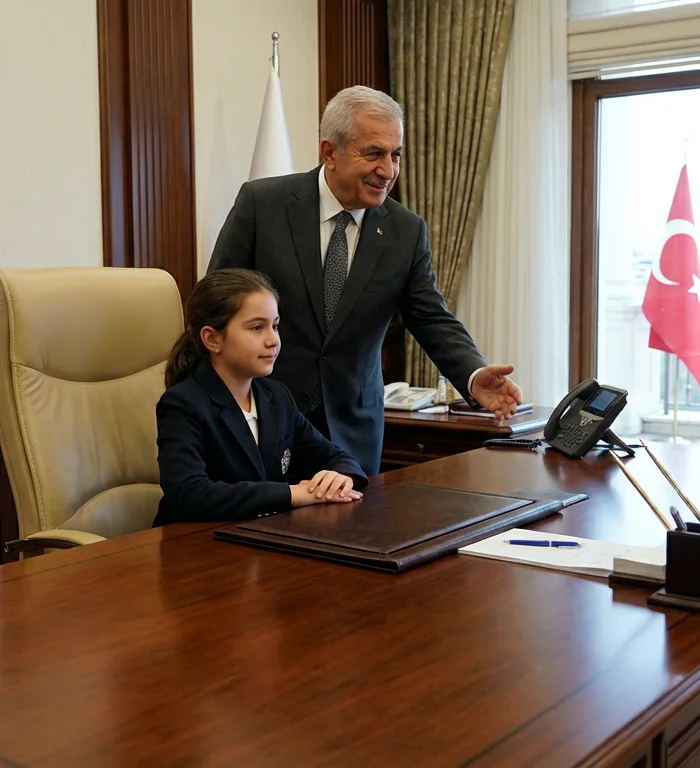 Özgür Özel 23 Nisan'da koltuğunu Elisa Dok'a verdi