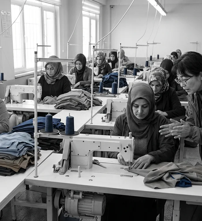 Japonya hibesiyle Ahlat’ta kadınlara tekstil eğitimi