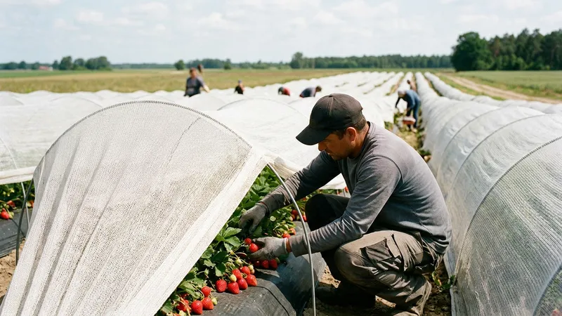 Agricultural Textile Innovation Increases Strawberry Yields and Reduces Pesticide Dependency
