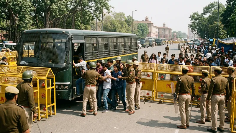 Yeni Delhi'de seçmen listesi protestosunda binlerce gözaltı