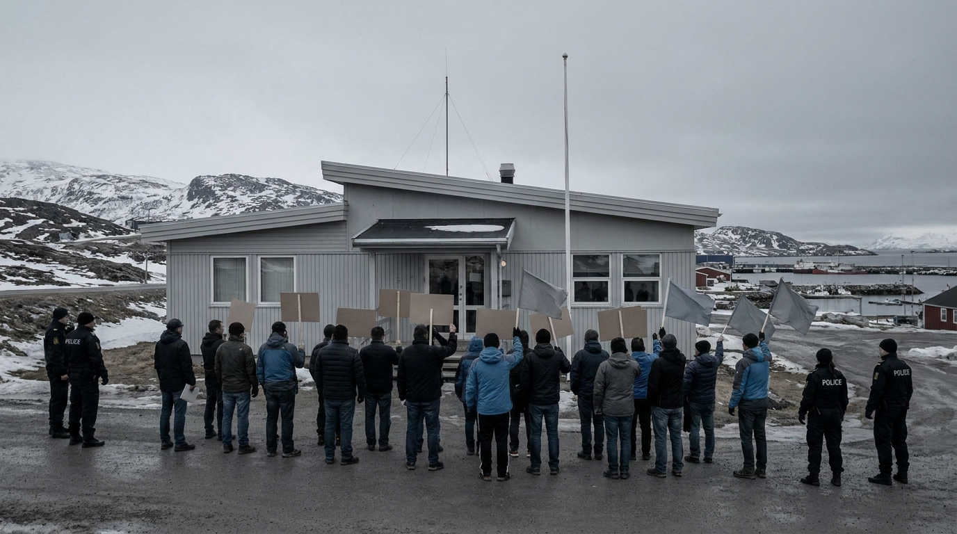 Greenlanders Protest U.S. Consulate Opening