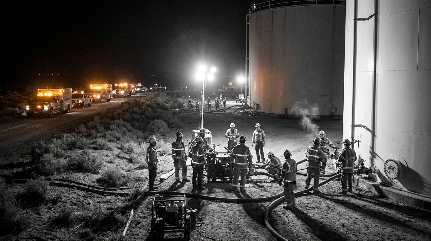 California Crews Test Chemical Tank Pressure