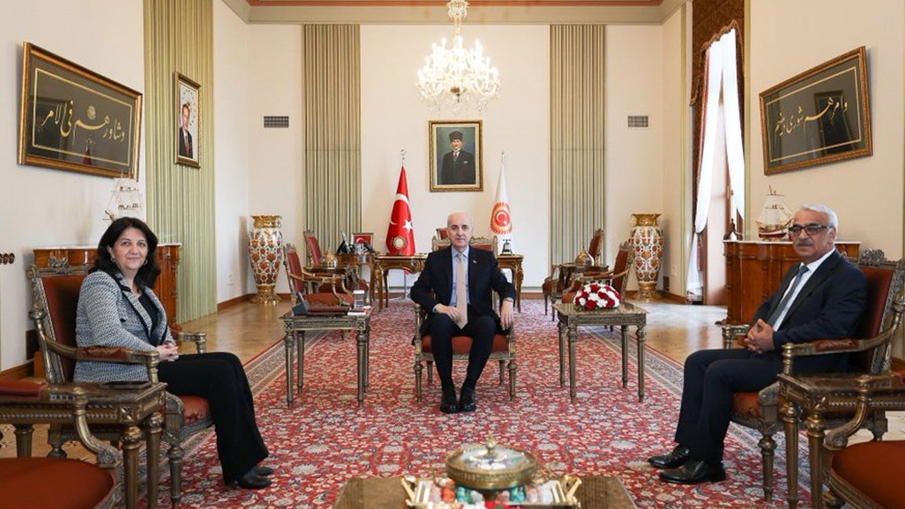 Meclis'te kritik görüşme: Kurtulmuş, DEM Parti'yi ağırladı