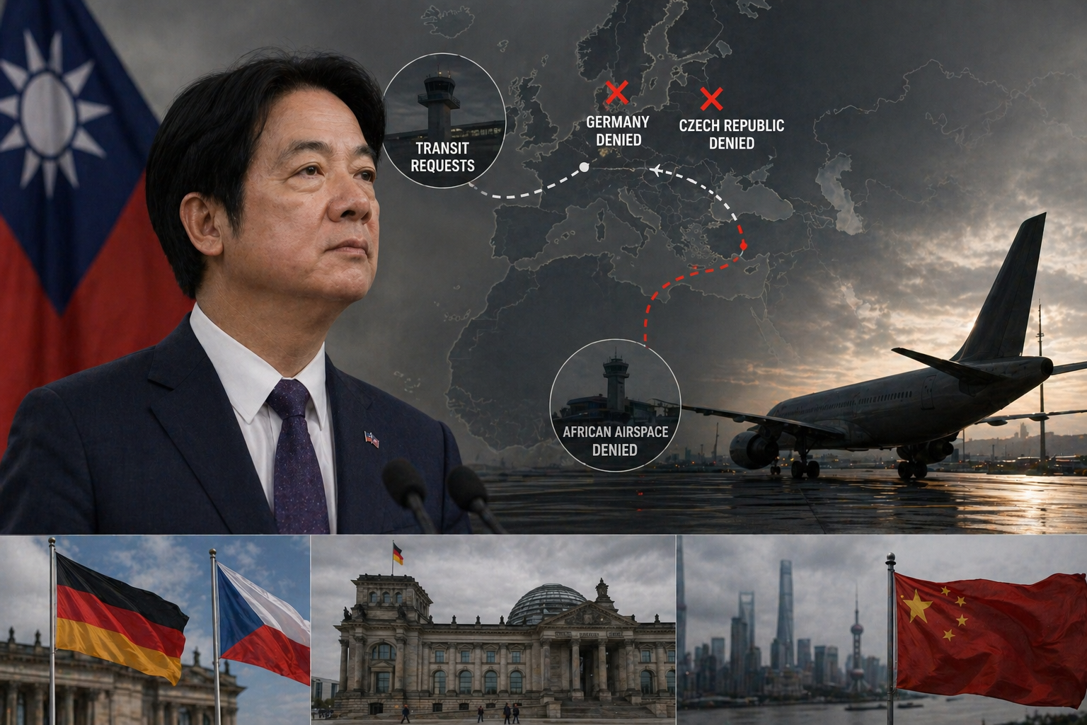 China Halts Taiwan President Lai's First Africa Visit