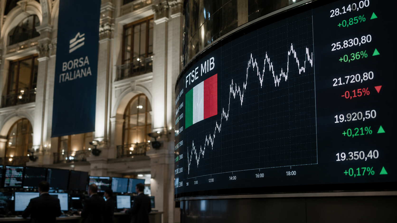 Italian Stocks Surge to All-Time Peak Past 2000 Levels