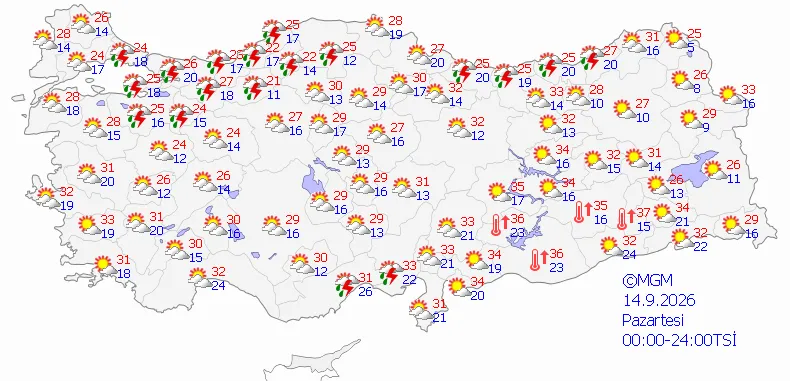 İstanbul hava durumu: Sağanakla sıcaklık 6 derece düşüyor
