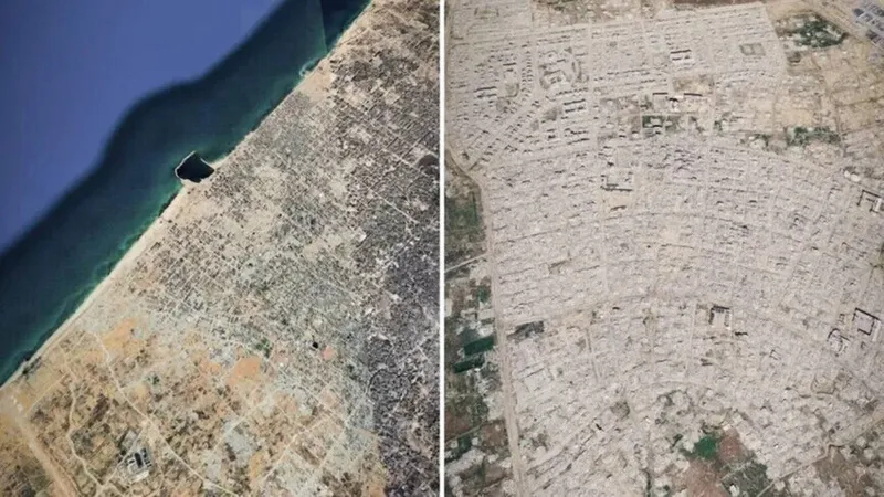 Gazze'deki yıkım uzaydan görüntülendi: Google Maps ortaya koydu