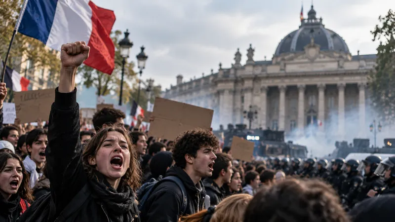 Investors weigh France debt as school protests intensify