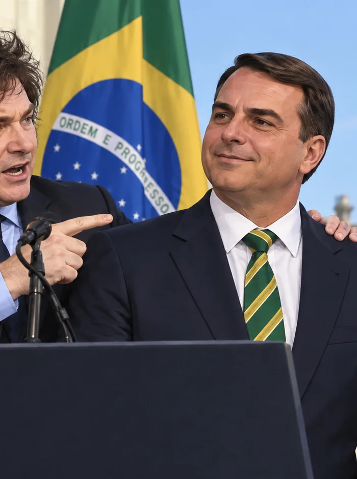 Javier Milei backs Flavio Bolsonaro in Brazil's run-off