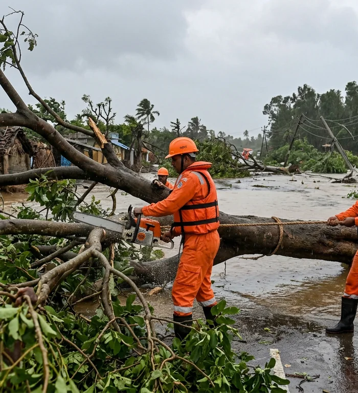 Hindistan'ı vuran Arnab Kasırgası Andhra Pradesh'te can aldı