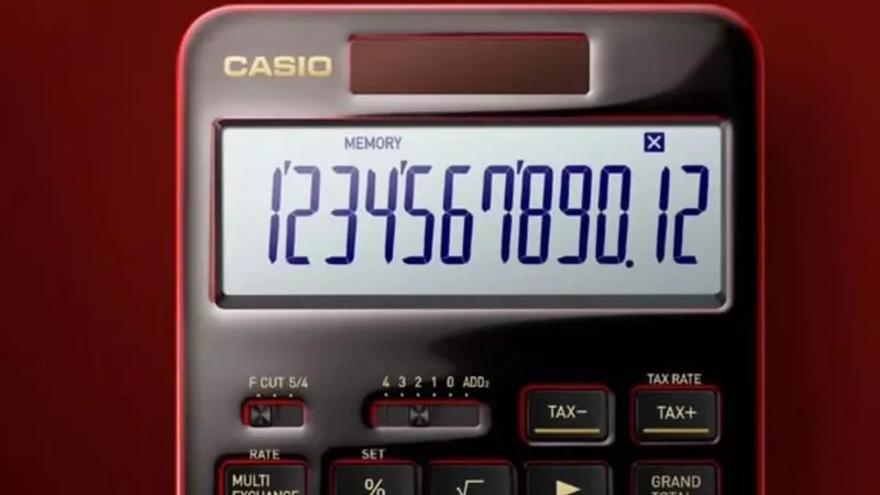 Casio Lüks Hesap Makinesi Tanıttı