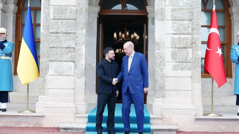 Cumhurbaşkanı Erdoğan, Ukrayna Devlet Başkanı Zelenskiy ile bir araya geldi
