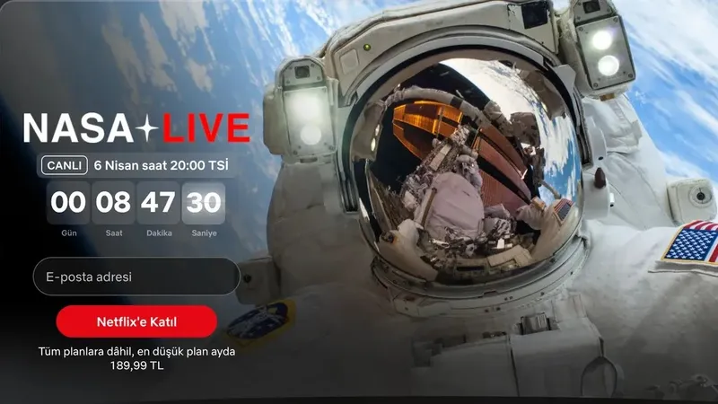 Netflix, Artemis II Ay Geçişini Canlı Yayınlayacak