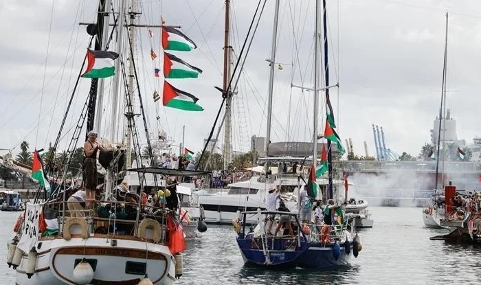 Gazze’ye gitmek isteyen “Küresel Sumud Filosu”na İsrail ablukası