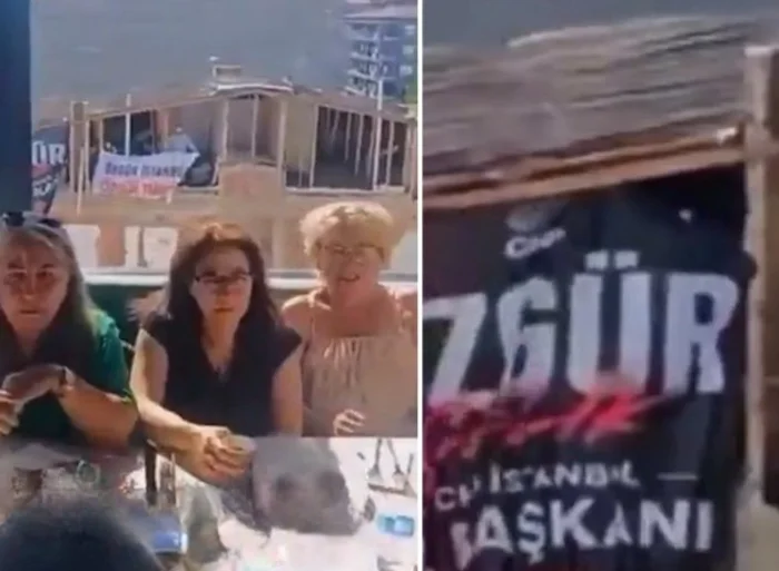 Gürsel Tekin'in toplantısına pankartlı protesto