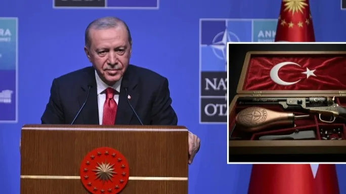 Erdoğan'dan liderlere silah hediyesi... İngiltere başbakanı evine götüremedi